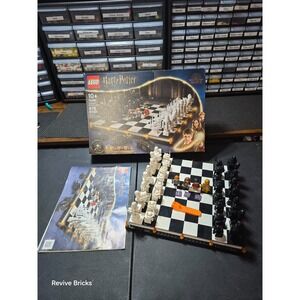LEGO 76392 Hogwarts Wizard's Chess Board 99.99% Complete Set READ DESCRIPTION